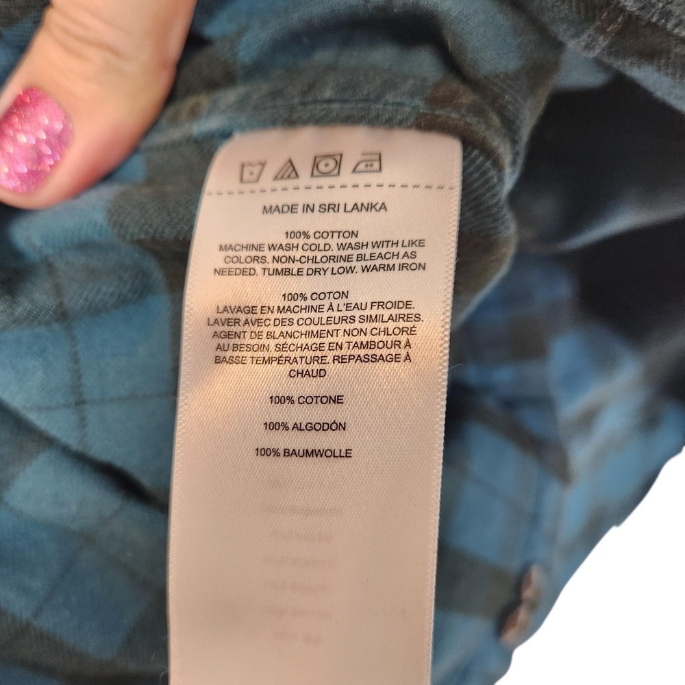 FILSON Alaskan Guide Shirt Womens Medium Blue Plaid Flannel Long Sleeve Button - Picture 11 of 12